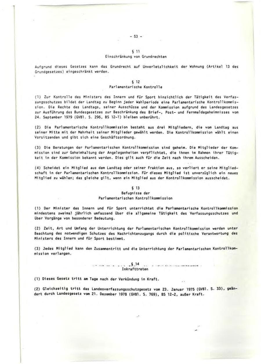 Seite 54 des Verfassungsschutzbericht 1991 Rheinland-Pfalz
