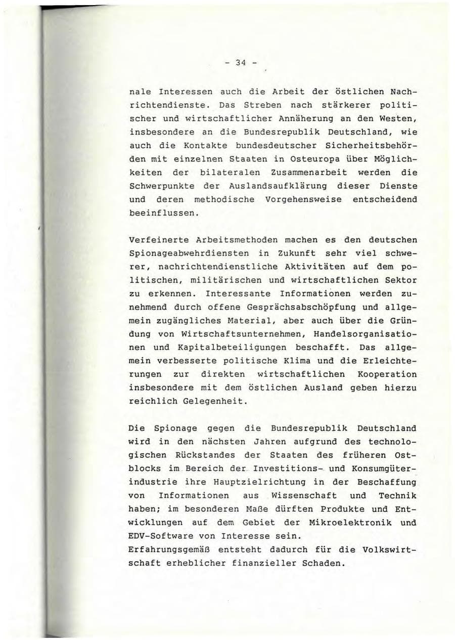 Seite 35 des Verfassungsschutzbericht 1992 Rheinland-Pfalz