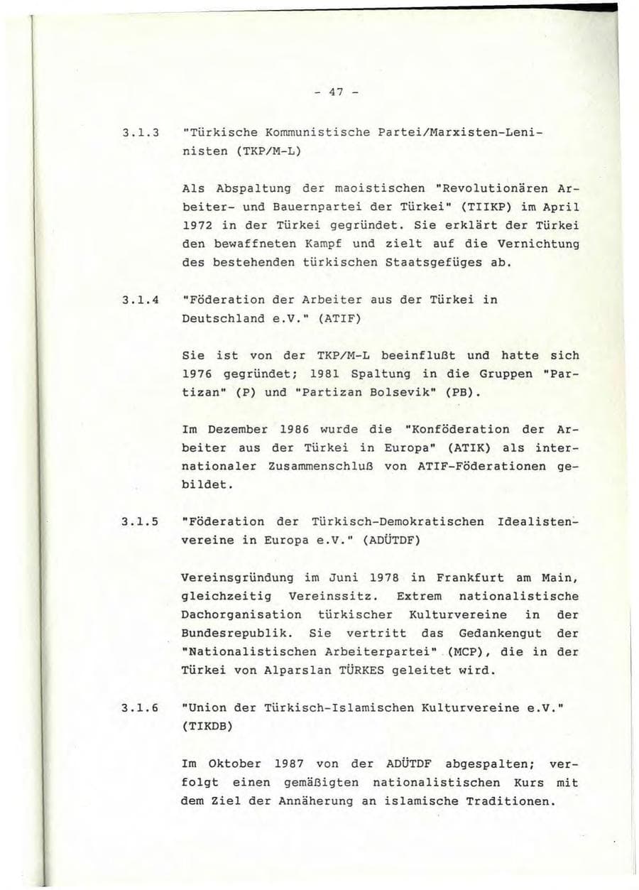 Seite 48 des Verfassungsschutzbericht 1992 Rheinland-Pfalz