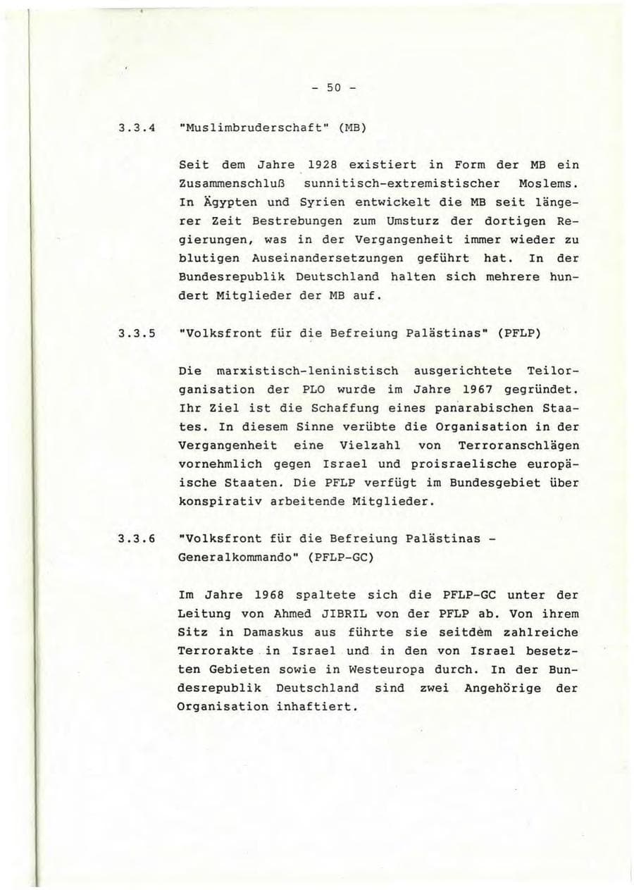 Seite 51 des Verfassungsschutzbericht 1992 Rheinland-Pfalz