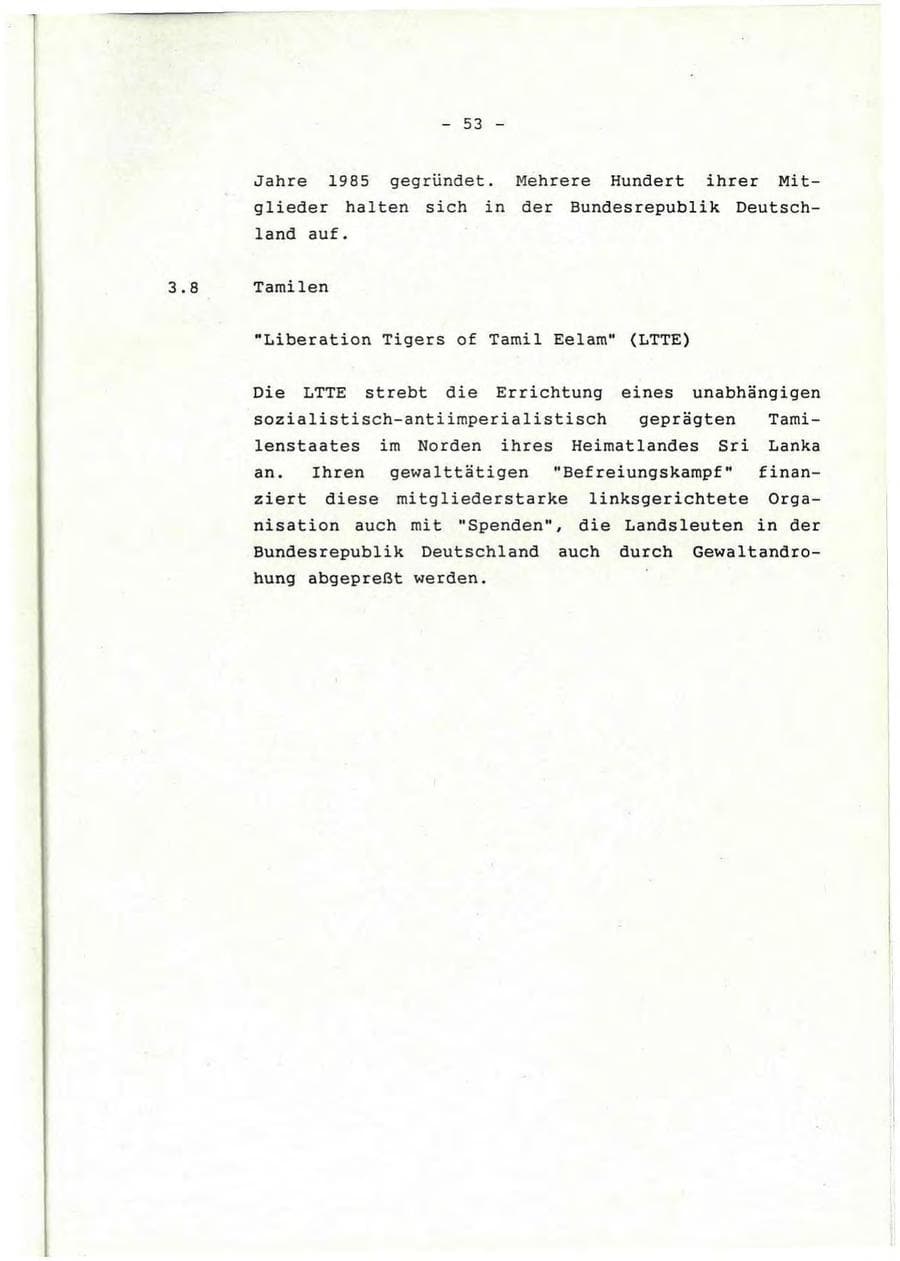 Seite 54 des Verfassungsschutzbericht 1992 Rheinland-Pfalz