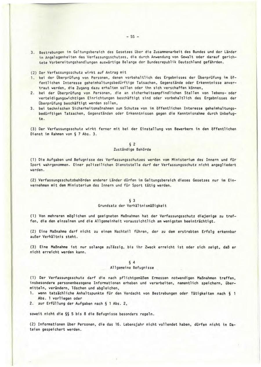 Seite 56 des Verfassungsschutzbericht 1992 Rheinland-Pfalz
