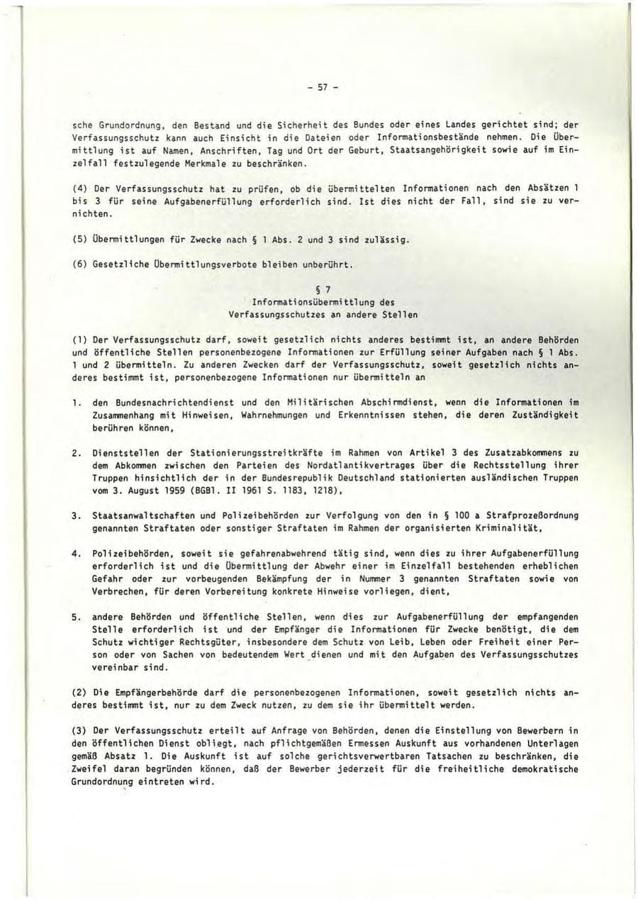 Seite 58 des Verfassungsschutzbericht 1992 Rheinland-Pfalz