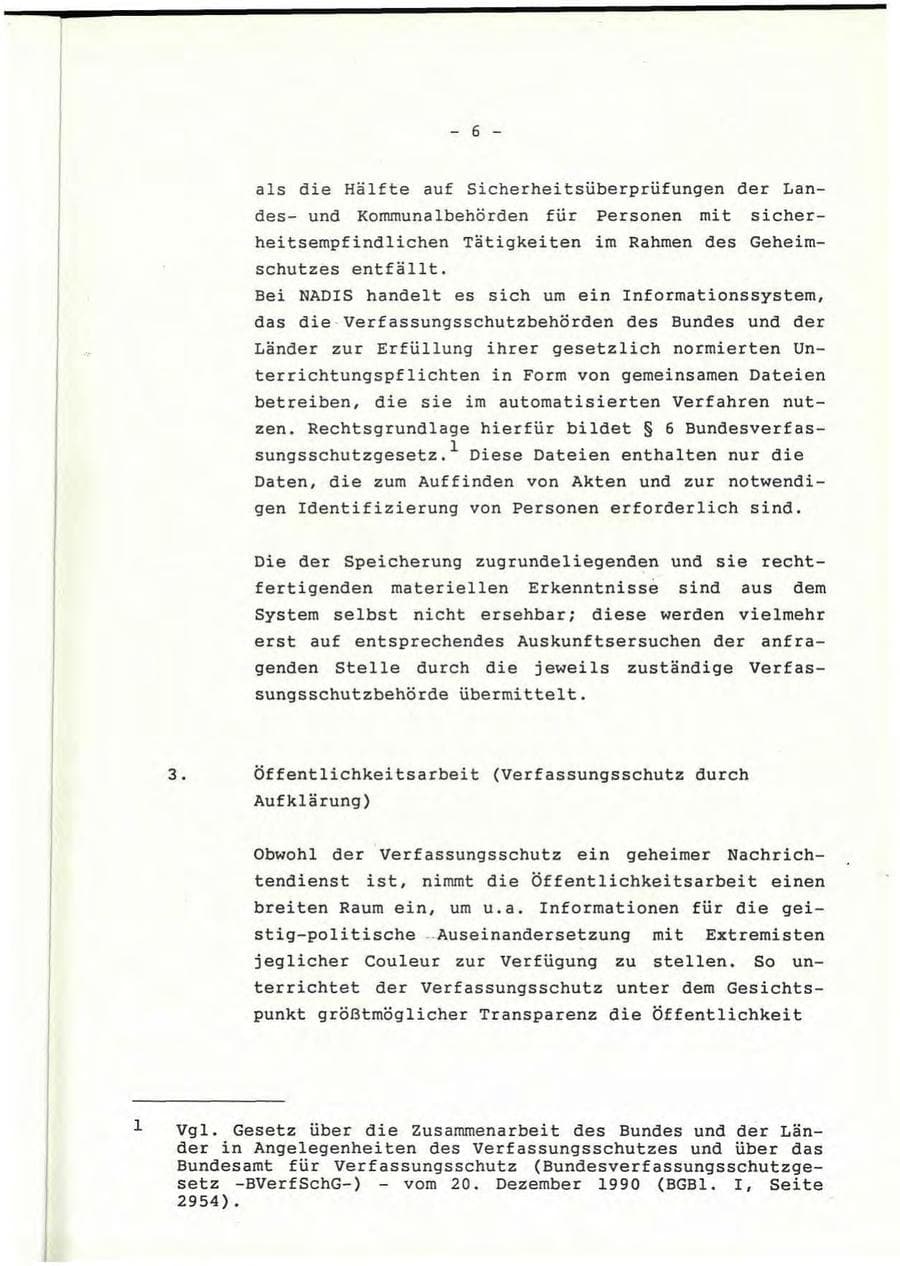 Seite 7 des Verfassungsschutzbericht 1992 Rheinland-Pfalz