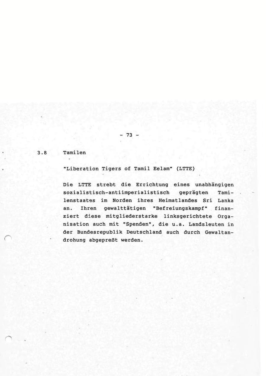 Seite 73 des Verfassungsschutzbericht 1993 Rheinland-Pfalz