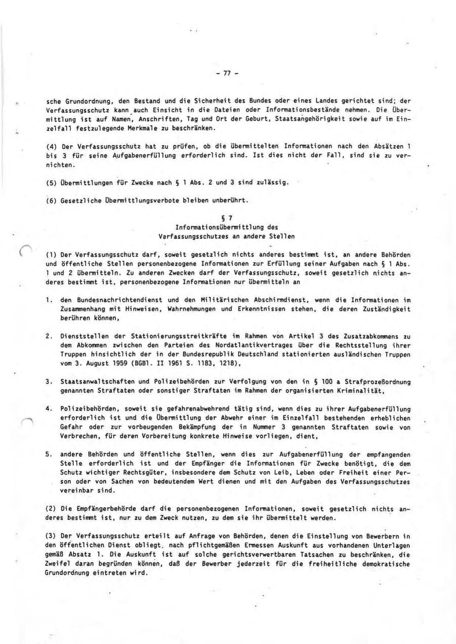 Seite 77 des Verfassungsschutzbericht 1993 Rheinland-Pfalz