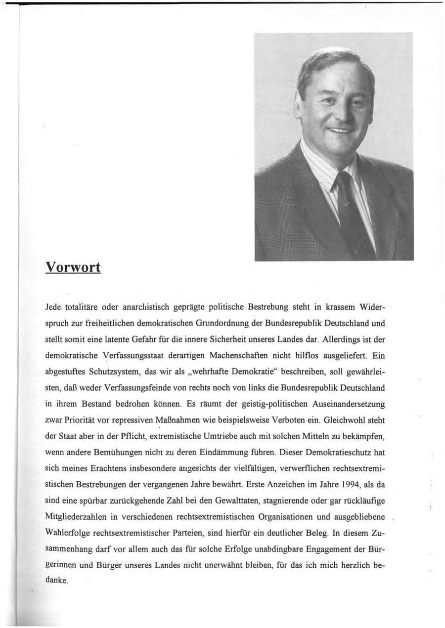 Seite 3 des Verfassungsschutzbericht 1994 Rheinland-Pfalz