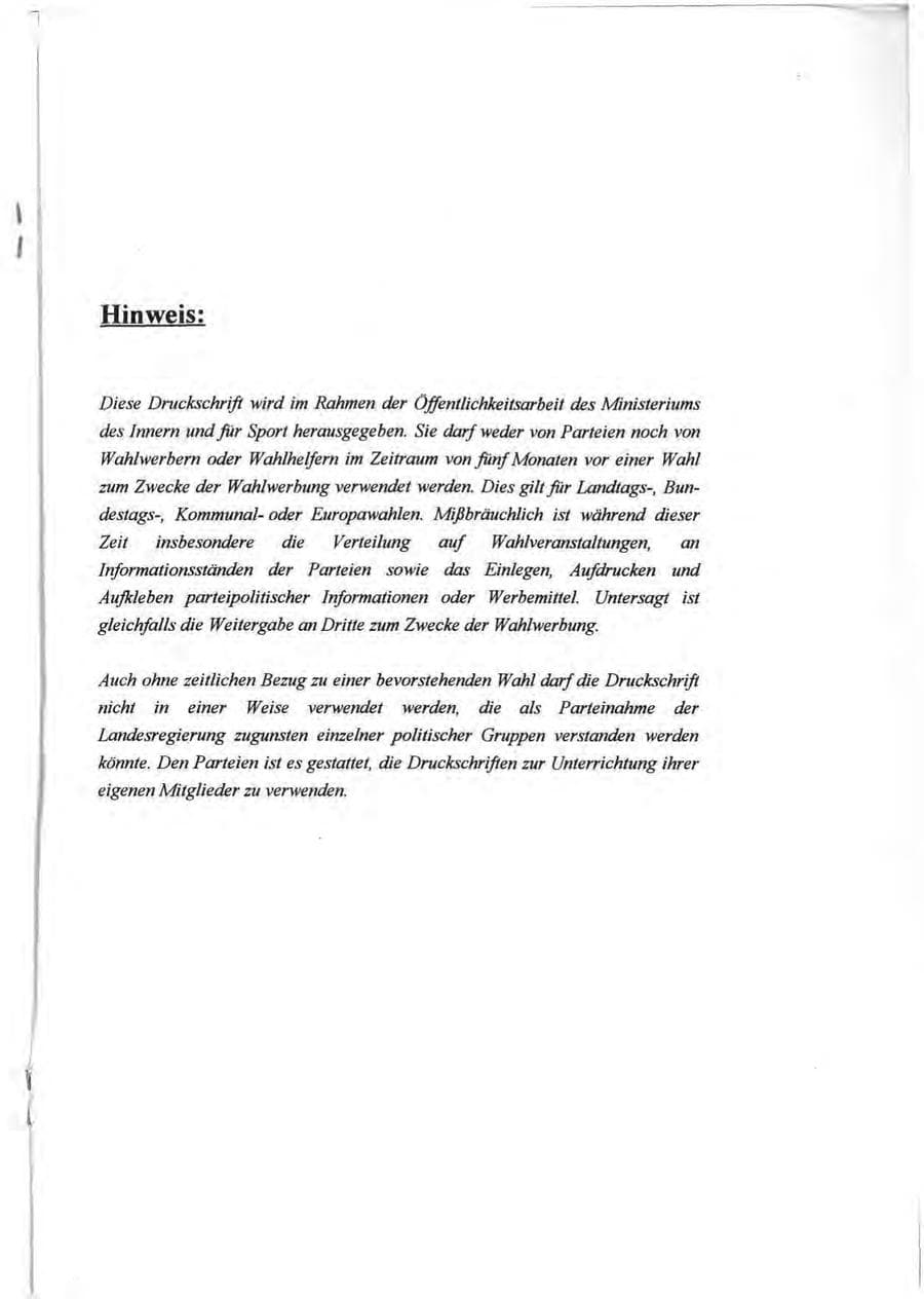 Seite 72 des Verfassungsschutzbericht 1994 Rheinland-Pfalz