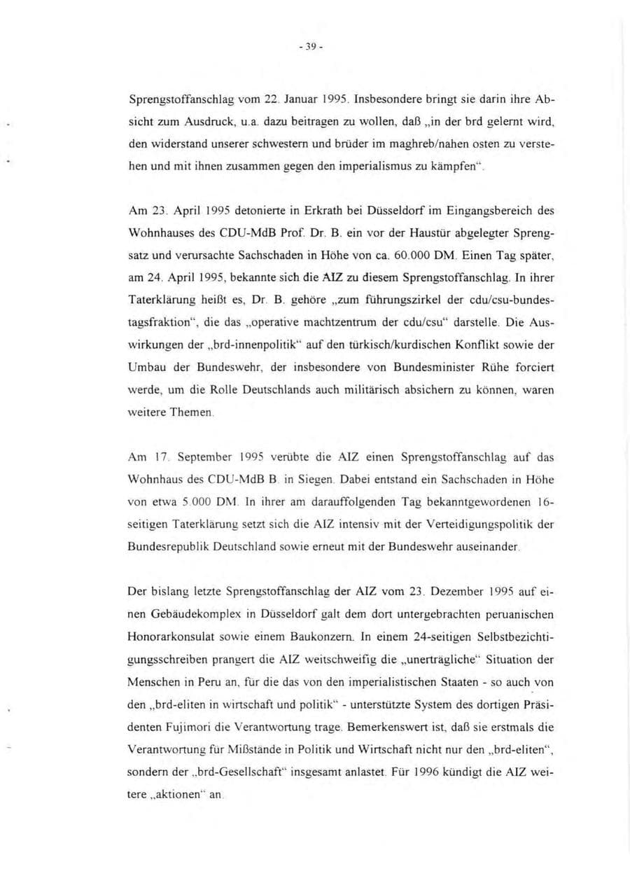 Seite 41 des Verfassungsschutzbericht 1995 Rheinland-Pfalz