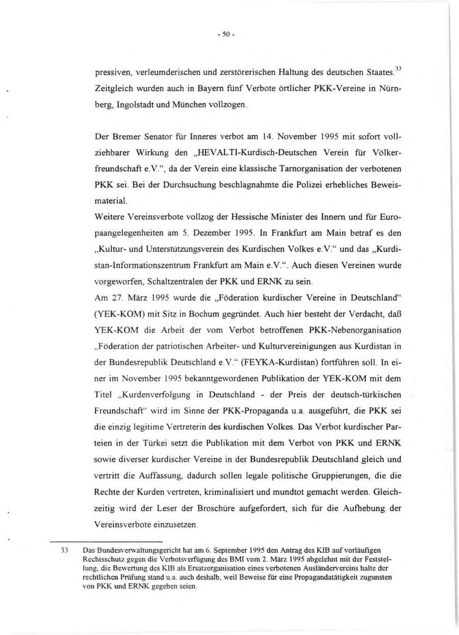 Seite 52 des Verfassungsschutzbericht 1995 Rheinland-Pfalz
