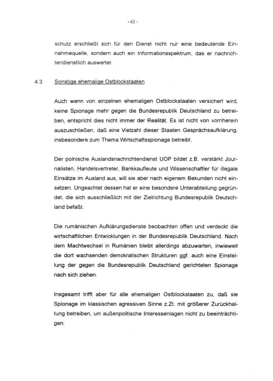 Seite 64 des Verfassungsschutzbericht 1996 Rheinland-Pfalz