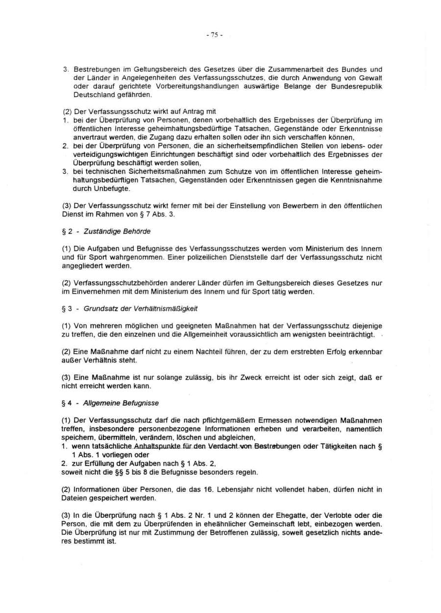 Seite 77 des Verfassungsschutzbericht 1996 Rheinland-Pfalz