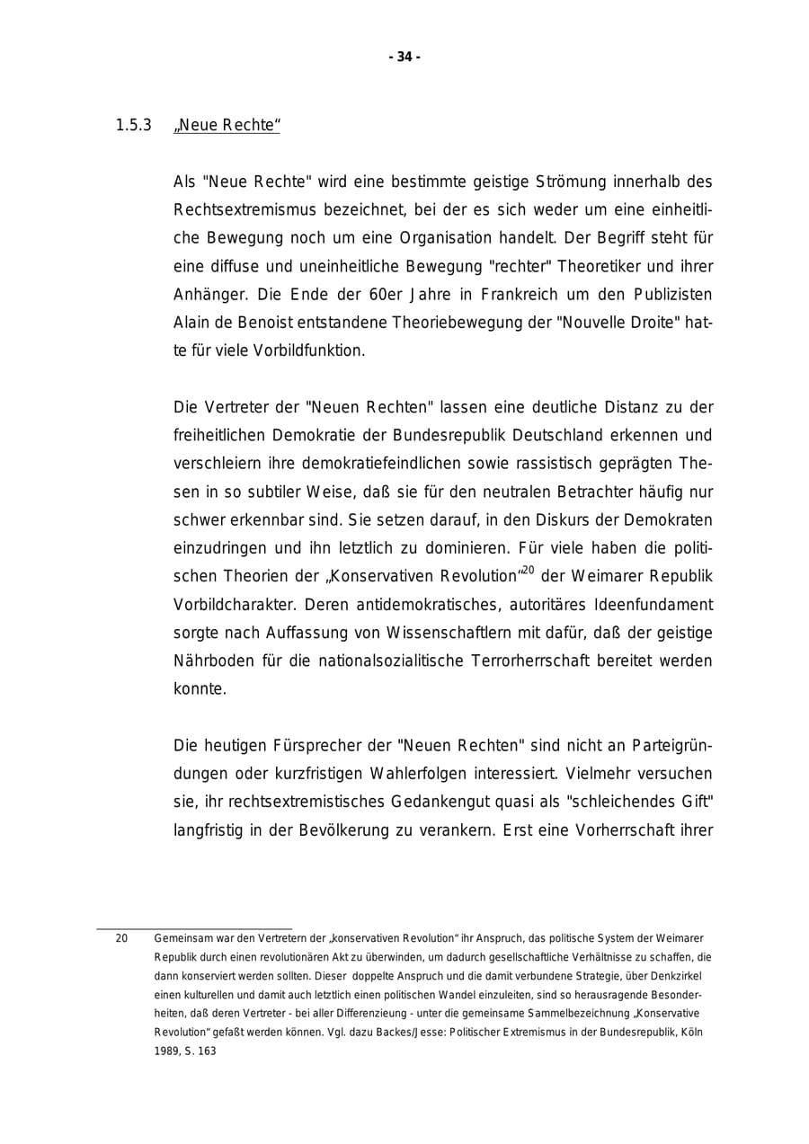 Seite 35 des Verfassungsschutzbericht 1997 Rheinland-Pfalz