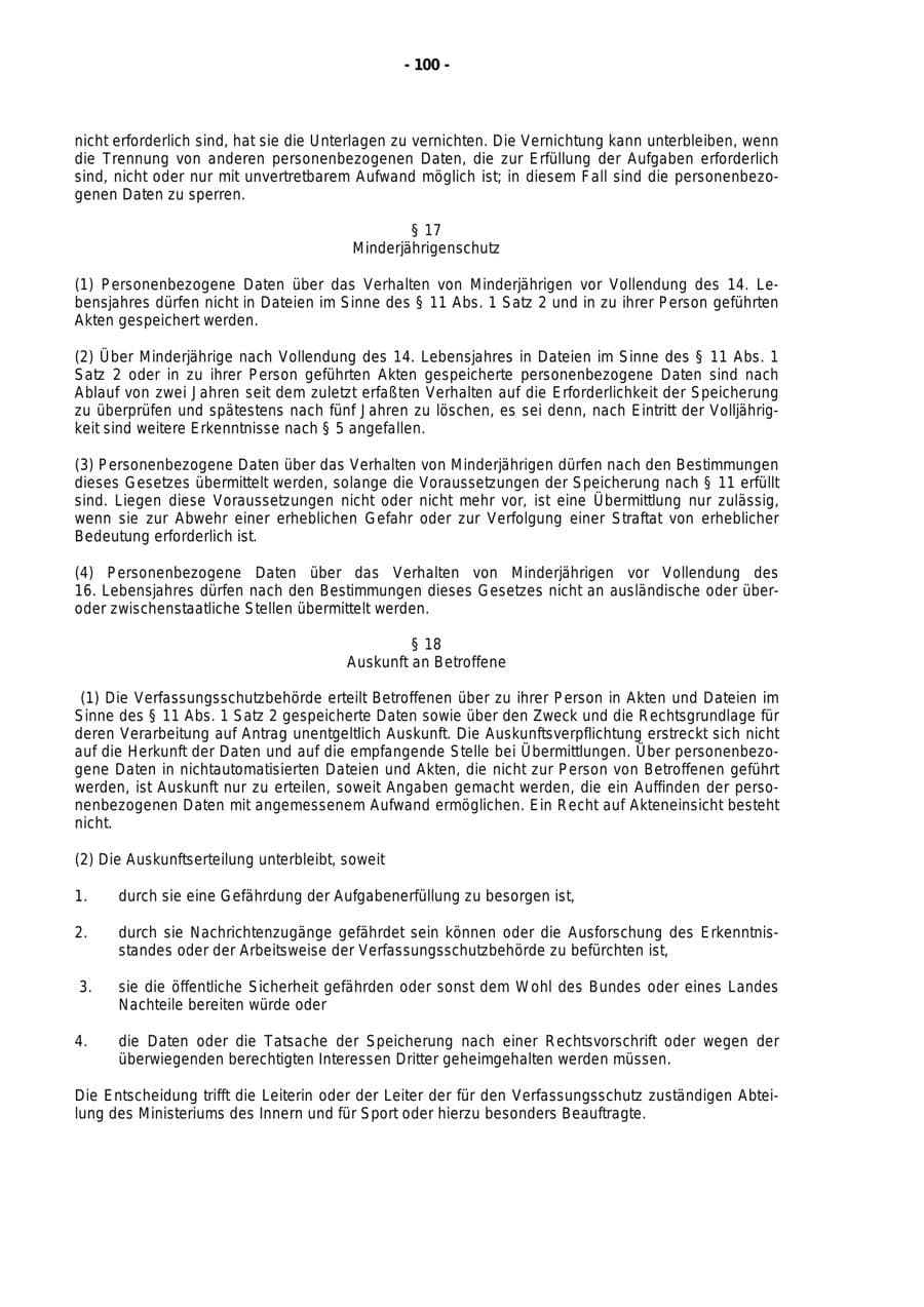 Seite 101 des Verfassungsschutzbericht 1998 Rheinland-Pfalz