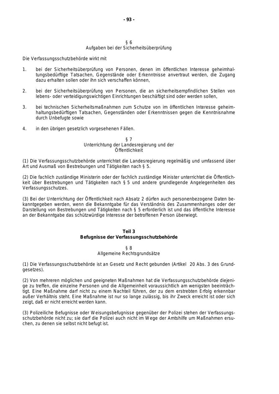 Seite 94 des Verfassungsschutzbericht 1998 Rheinland-Pfalz