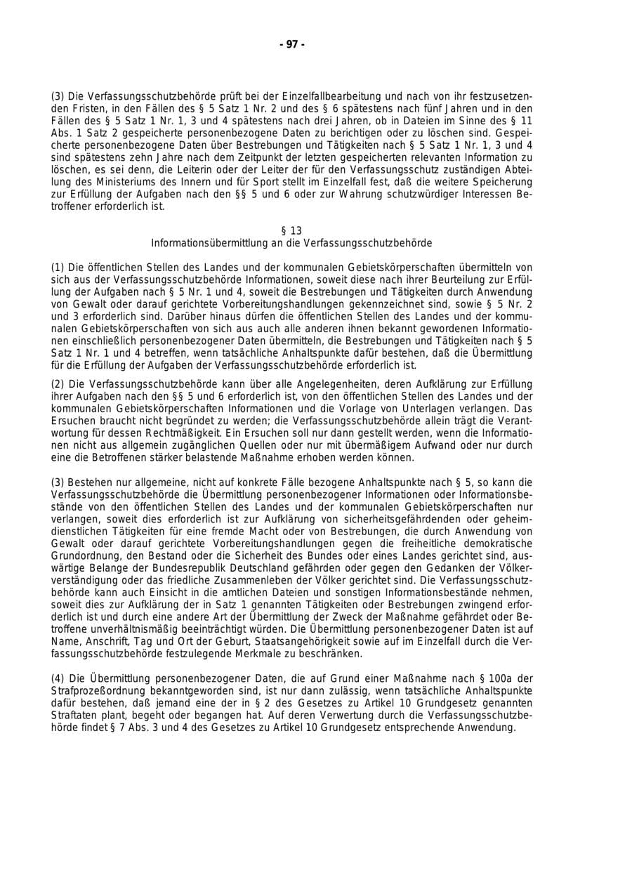 Seite 98 des Verfassungsschutzbericht 1998 Rheinland-Pfalz