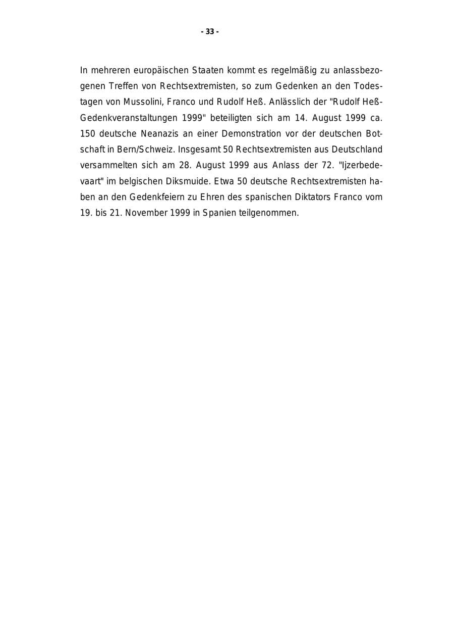 Seite 34 des Verfassungsschutzbericht 1999 Rheinland-Pfalz