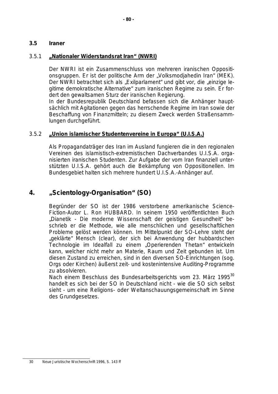 Seite 81 des Verfassungsschutzbericht 1999 Rheinland-Pfalz