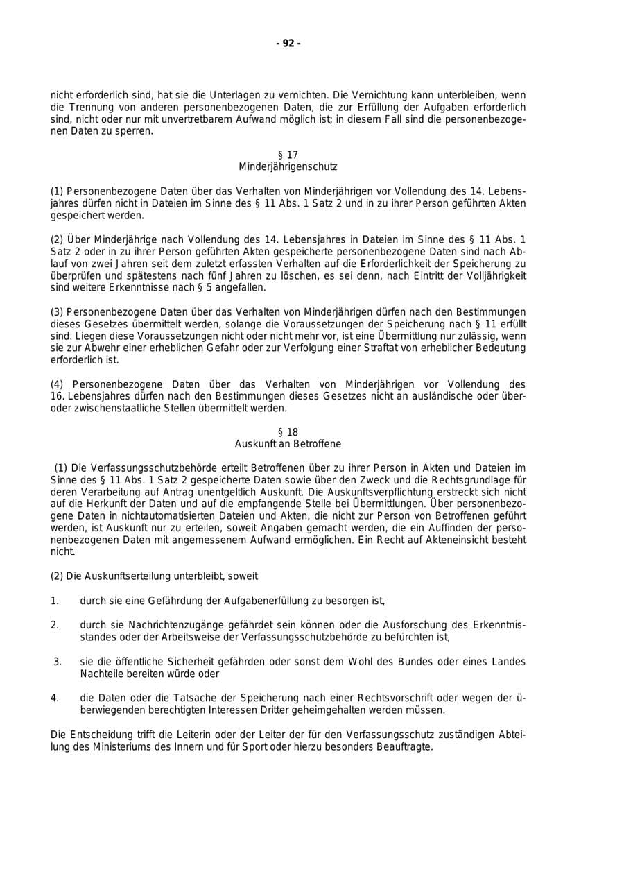 Seite 93 des Verfassungsschutzbericht 1999 Rheinland-Pfalz
