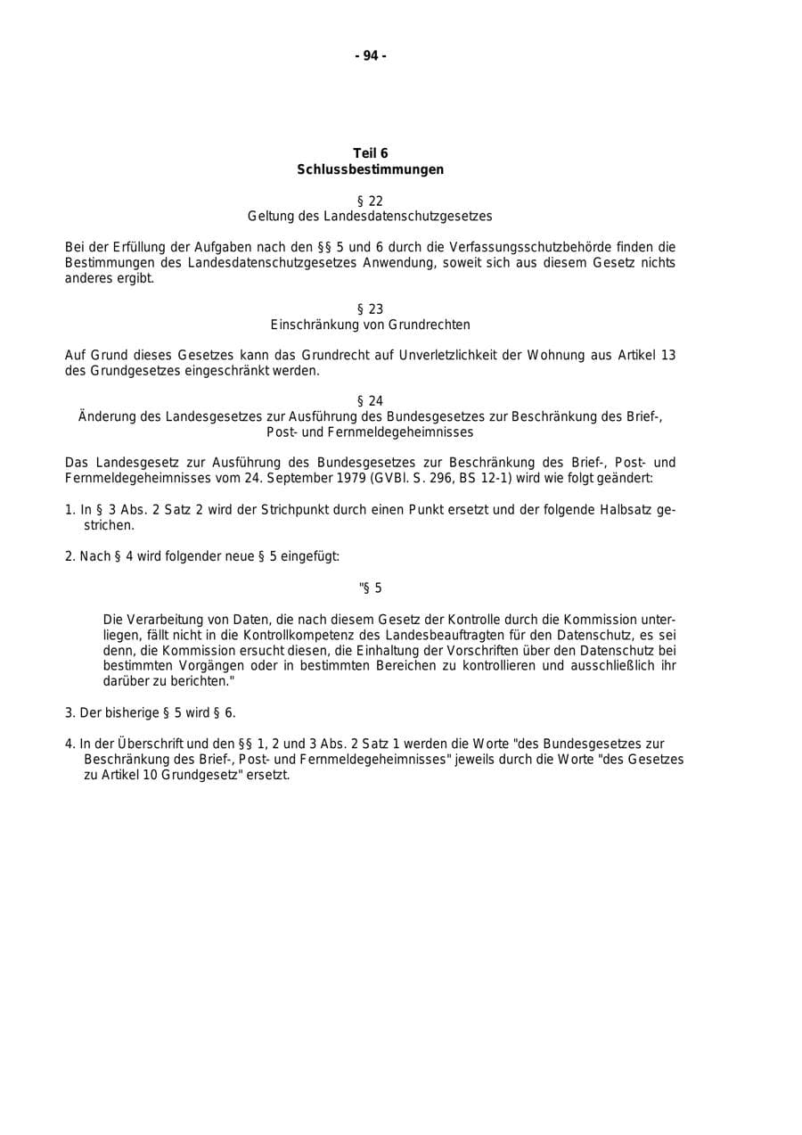 Seite 95 des Verfassungsschutzbericht 1999 Rheinland-Pfalz