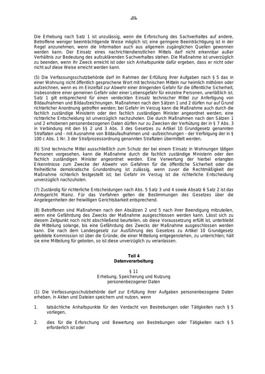 Seite 90 des Verfassungsschutzbericht 2000 Rheinland-Pfalz