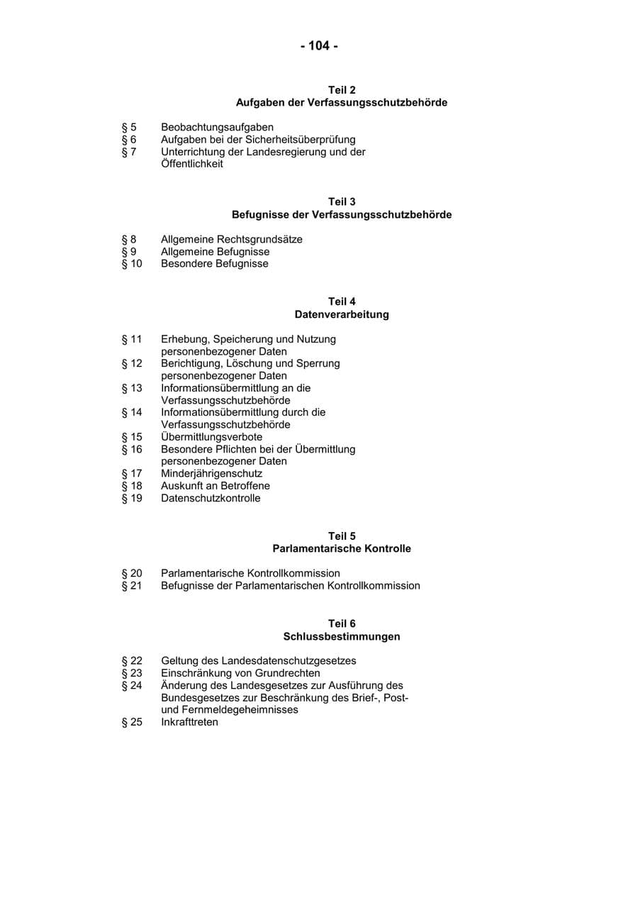 Seite 106 des Verfassungsschutzbericht 2001 Rheinland-Pfalz