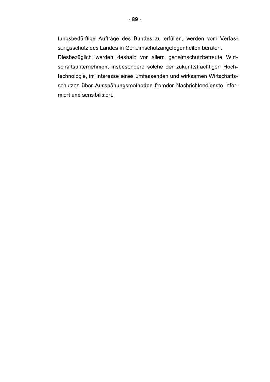 Seite 91 des Verfassungsschutzbericht 2001 Rheinland-Pfalz