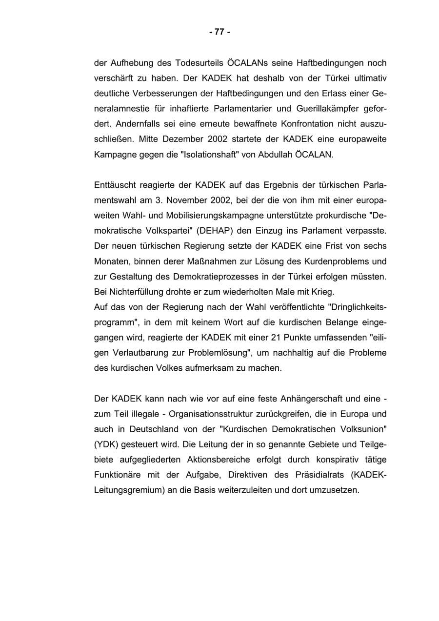 Seite 79 des Verfassungsschutzbericht 2002 Rheinland-Pfalz