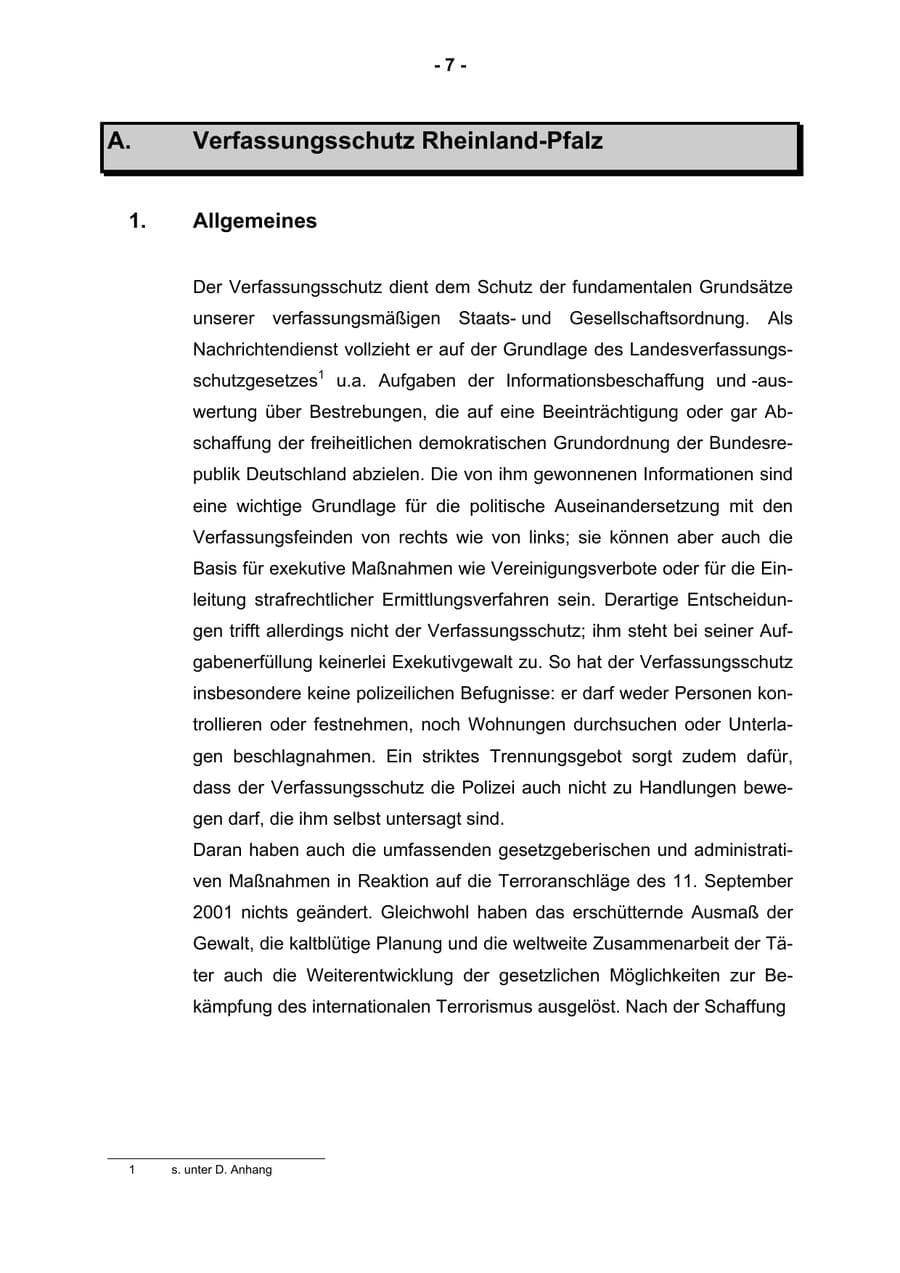 Seite 9 des Verfassungsschutzbericht 2002 Rheinland-Pfalz