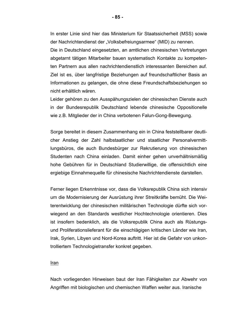 Seite 87 des Verfassungsschutzbericht 2002 Rheinland-Pfalz