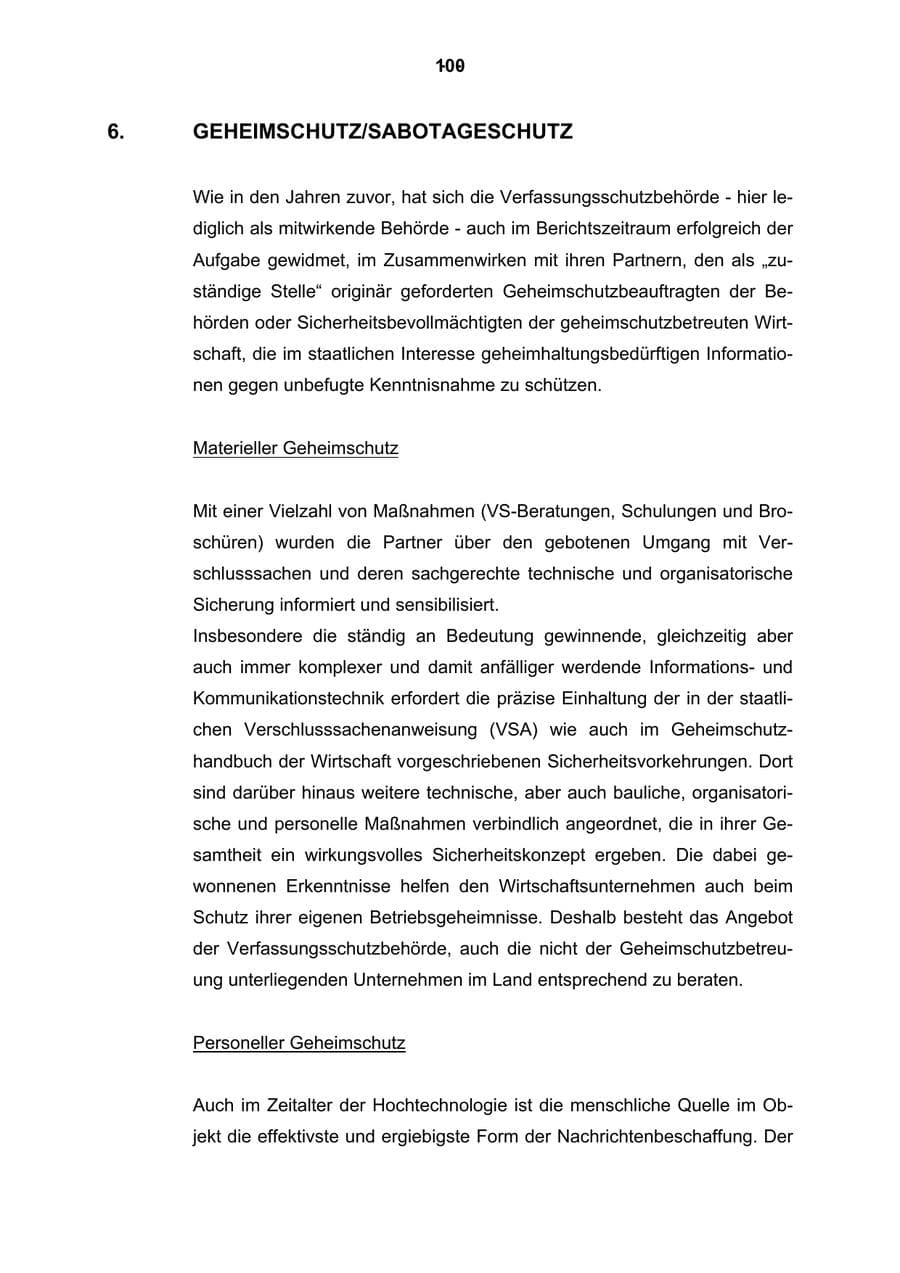 Seite 101 des Verfassungsschutzbericht 2003 Rheinland-Pfalz