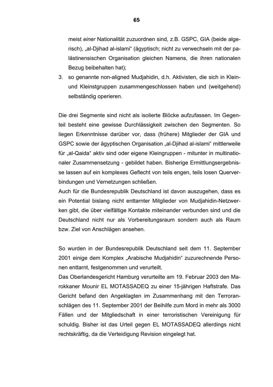 Seite 66 des Verfassungsschutzbericht 2003 Rheinland-Pfalz