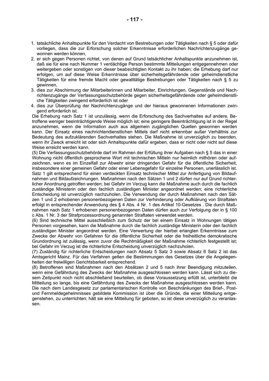 Seite 119 des Verfassungsschutzbericht 2004 Rheinland-Pfalz
