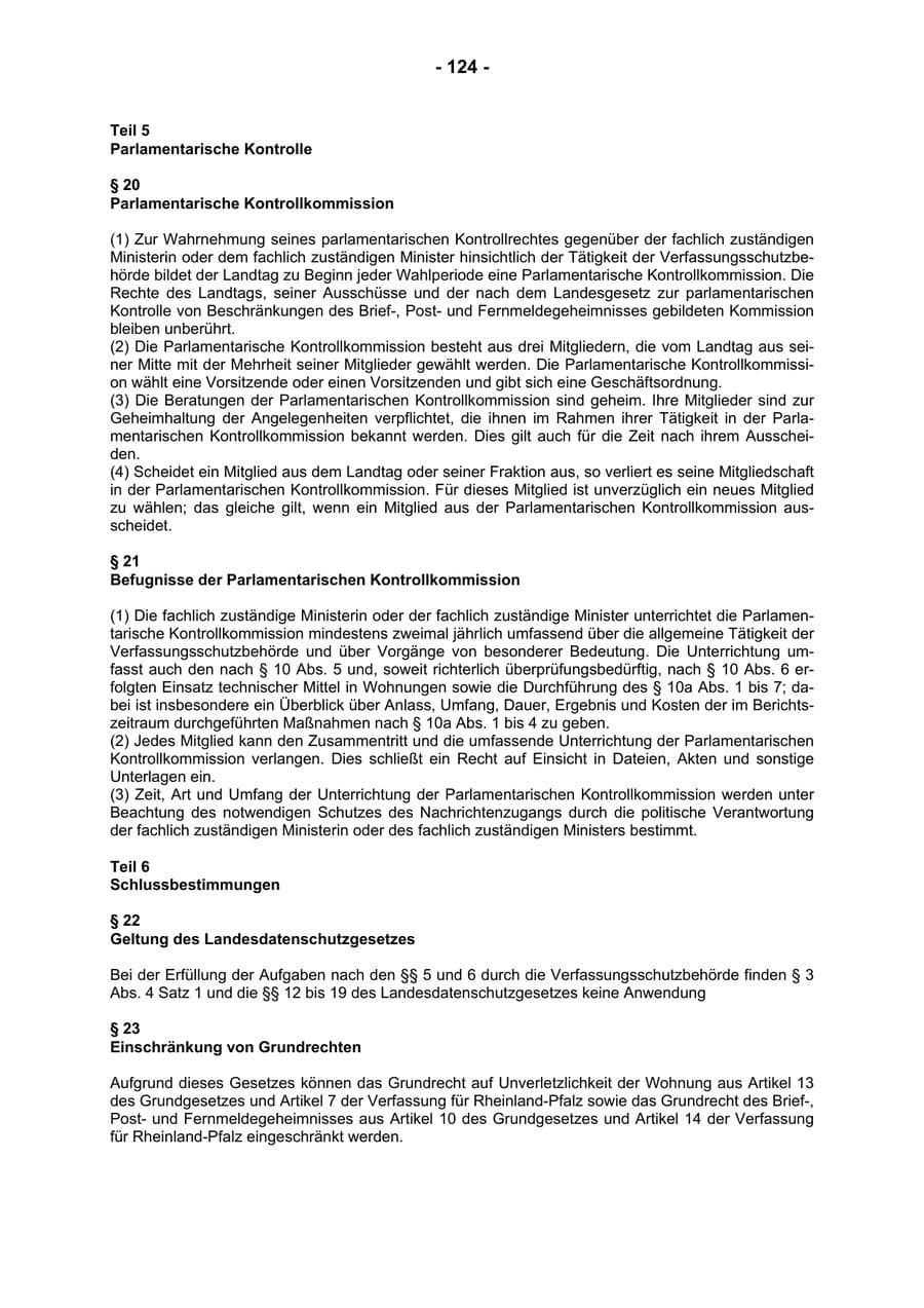 Seite 126 des Verfassungsschutzbericht 2004 Rheinland-Pfalz