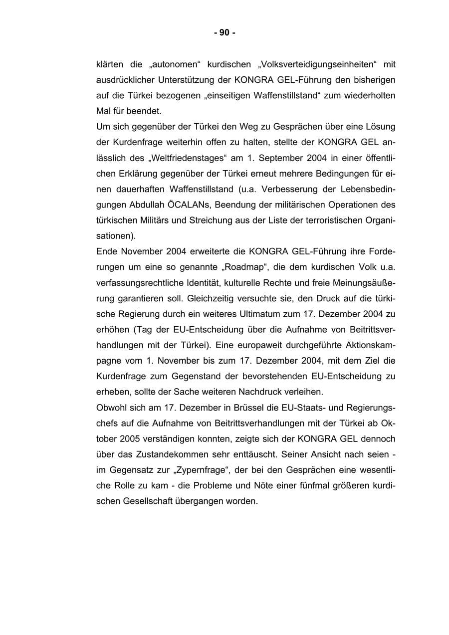 Seite 92 des Verfassungsschutzbericht 2004 Rheinland-Pfalz