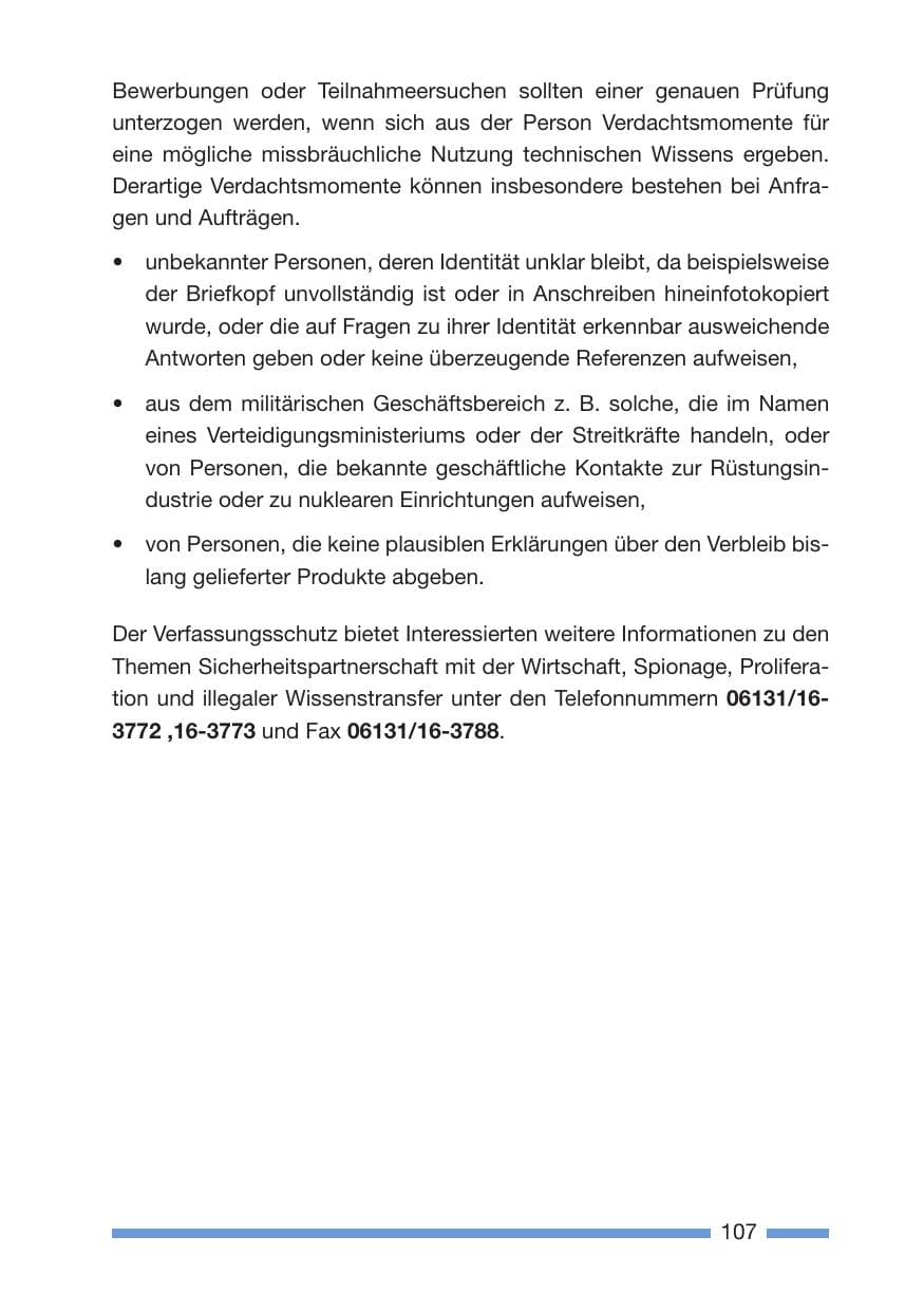 Seite 109 des Verfassungsschutzbericht 2005 Rheinland-Pfalz