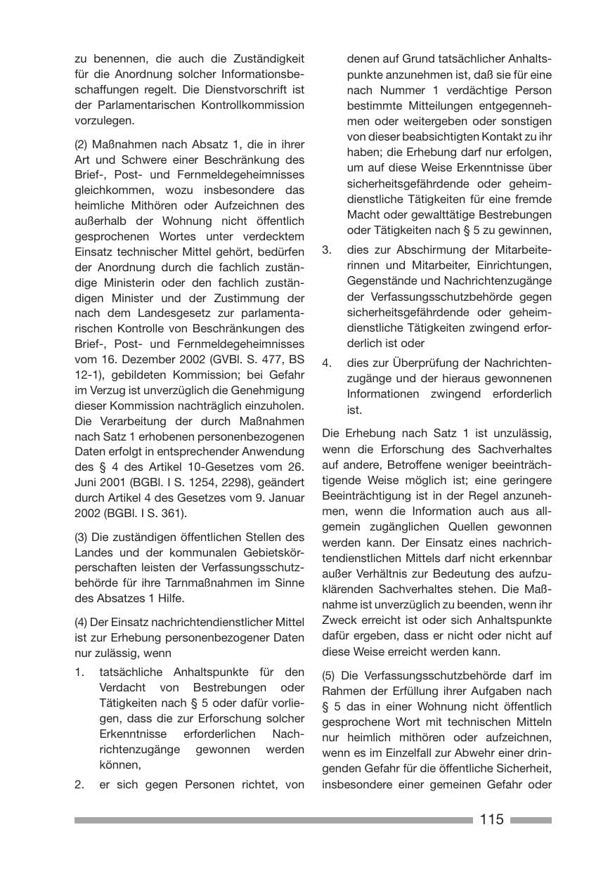 Seite 117 des Verfassungsschutzbericht 2005 Rheinland-Pfalz