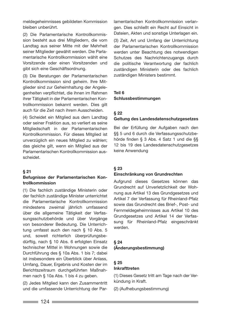 Seite 126 des Verfassungsschutzbericht 2005 Rheinland-Pfalz