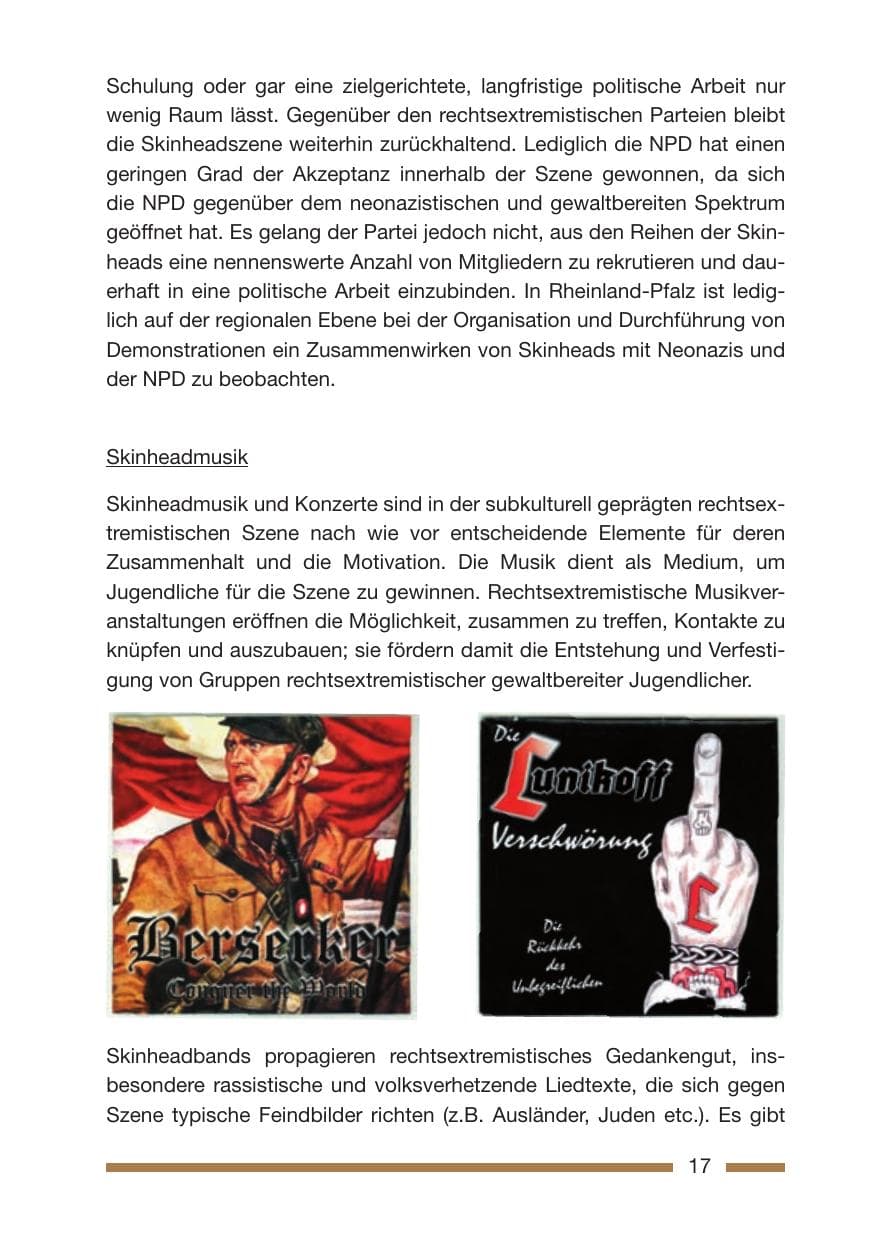 Seite 19 des Verfassungsschutzbericht 2005 Rheinland-Pfalz