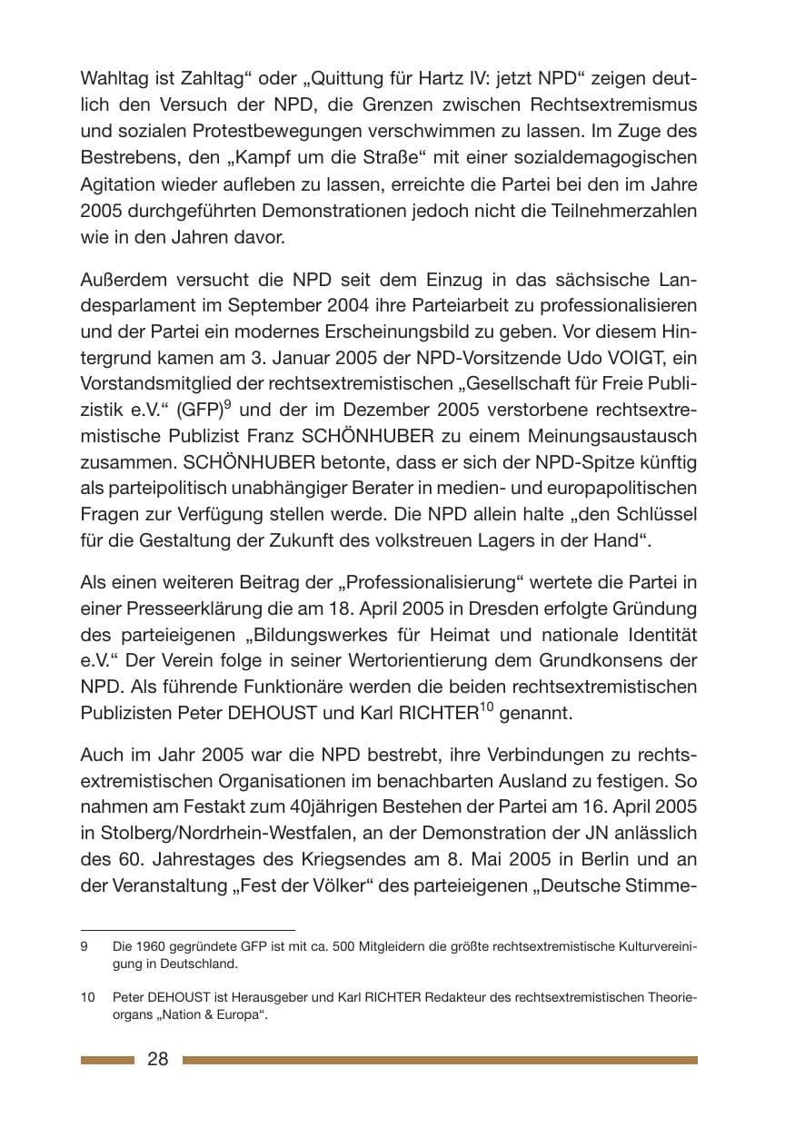 Seite 30 des Verfassungsschutzbericht 2005 Rheinland-Pfalz