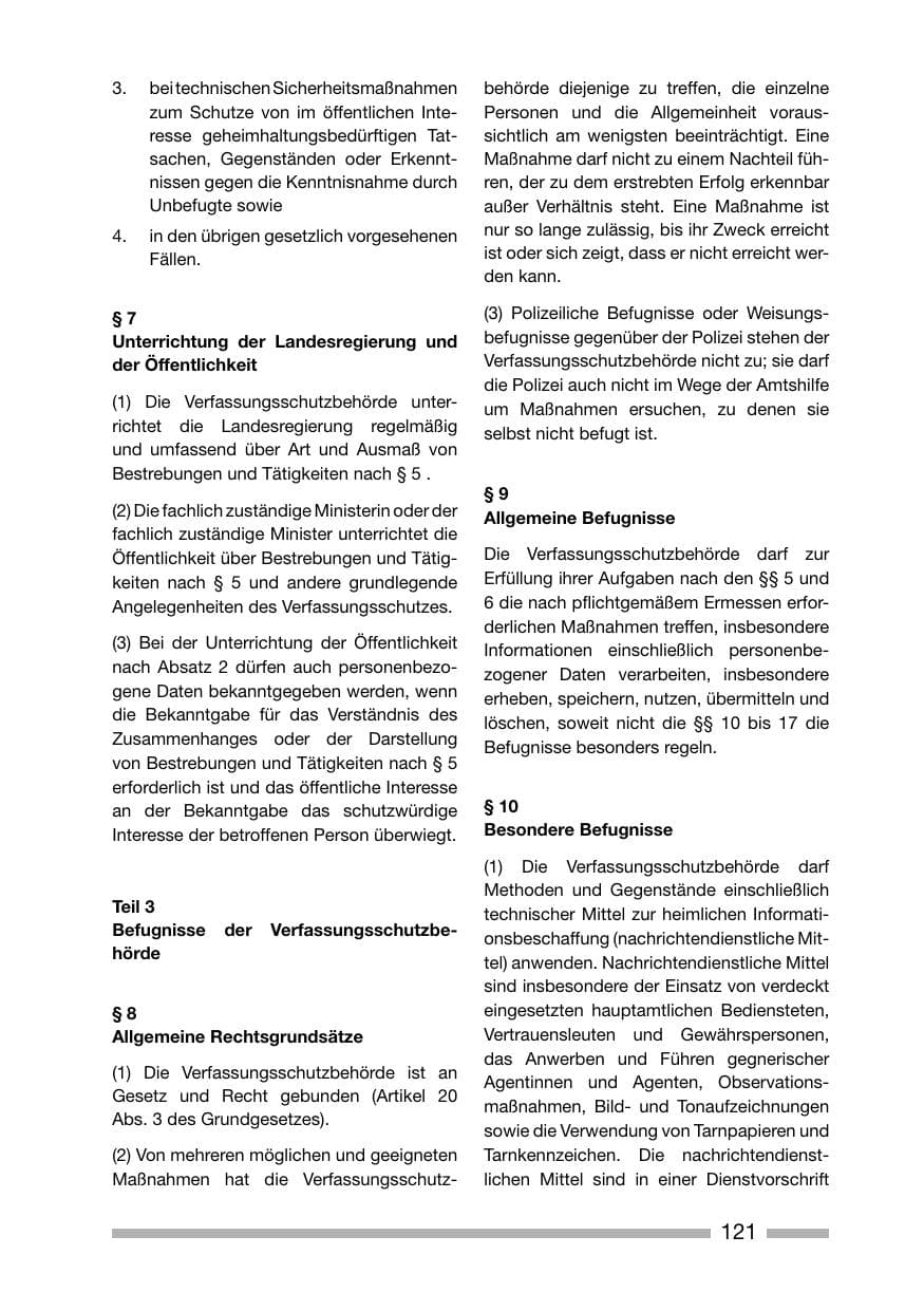 Seite 121 des Verfassungsschutzbericht 2006 Rheinland-Pfalz