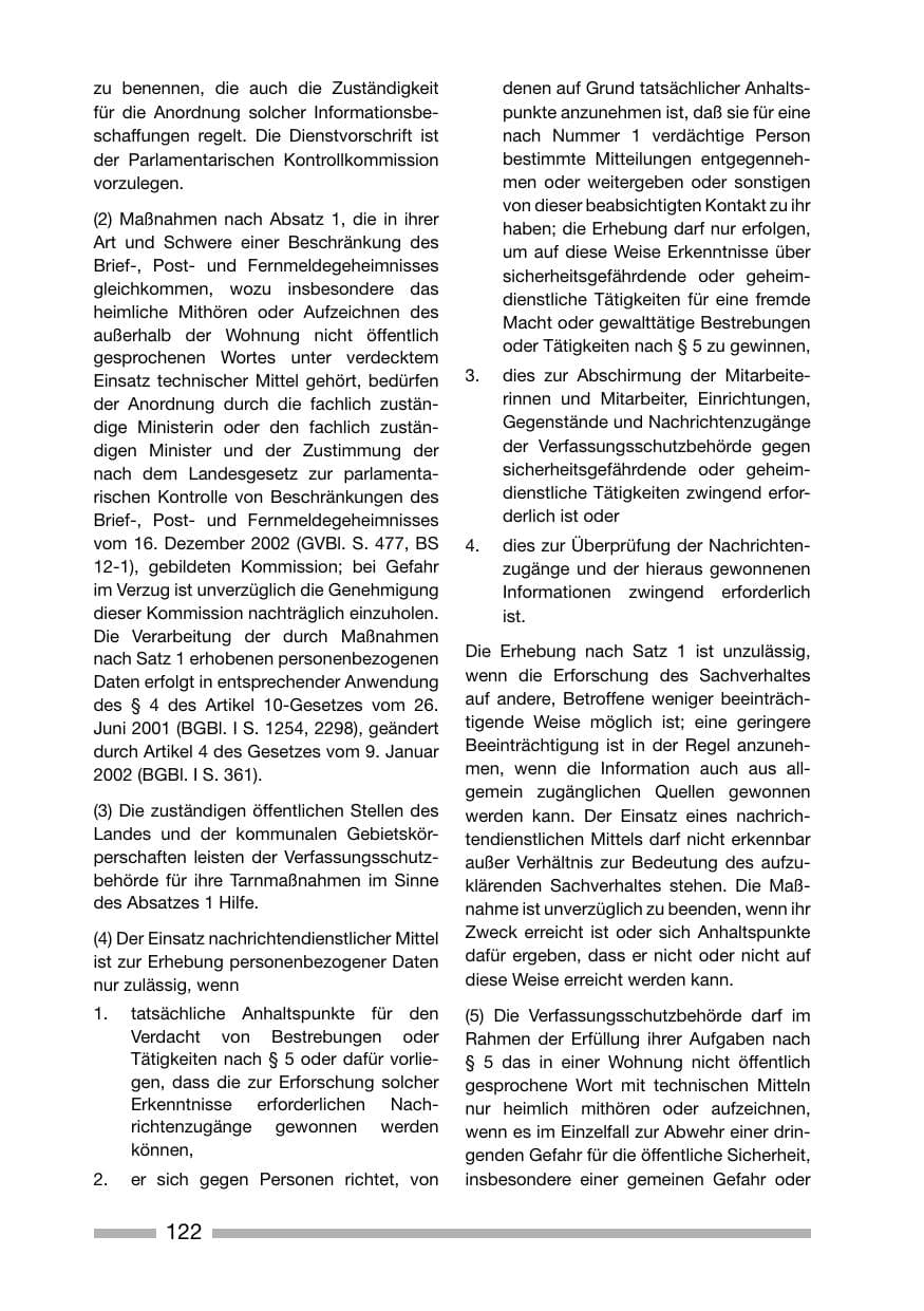 Seite 122 des Verfassungsschutzbericht 2006 Rheinland-Pfalz