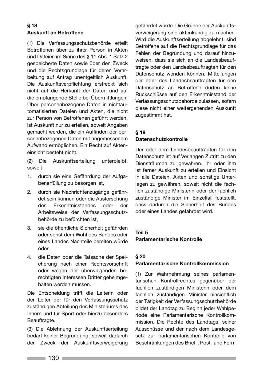 Seite 130 des Verfassungsschutzbericht 2006 Rheinland-Pfalz