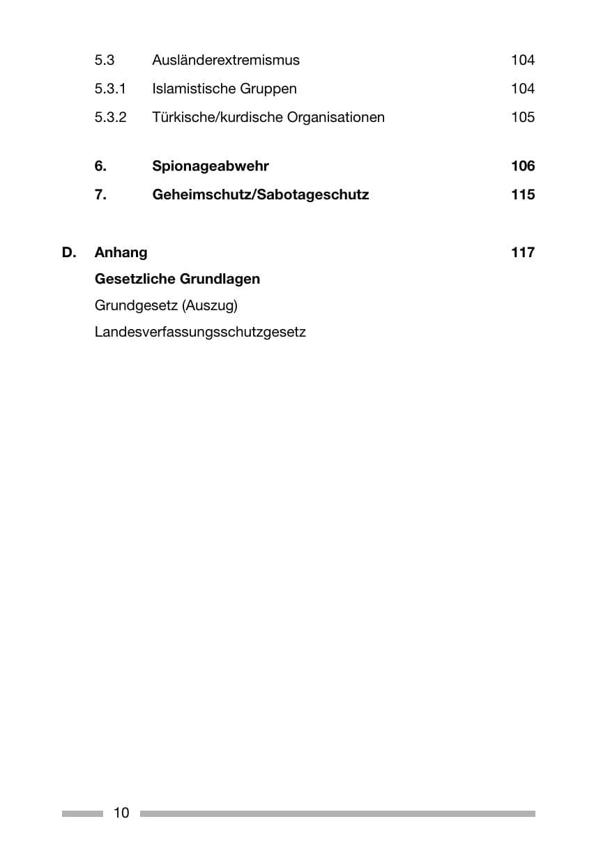 Seite 10 des Verfassungsschutzbericht 2006 Rheinland-Pfalz