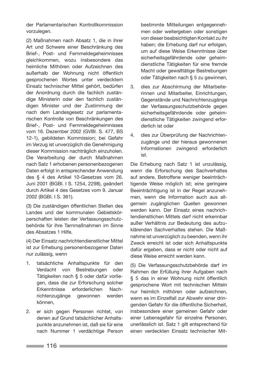 Seite 116 des Verfassungsschutzbericht 2007 Rheinland-Pfalz