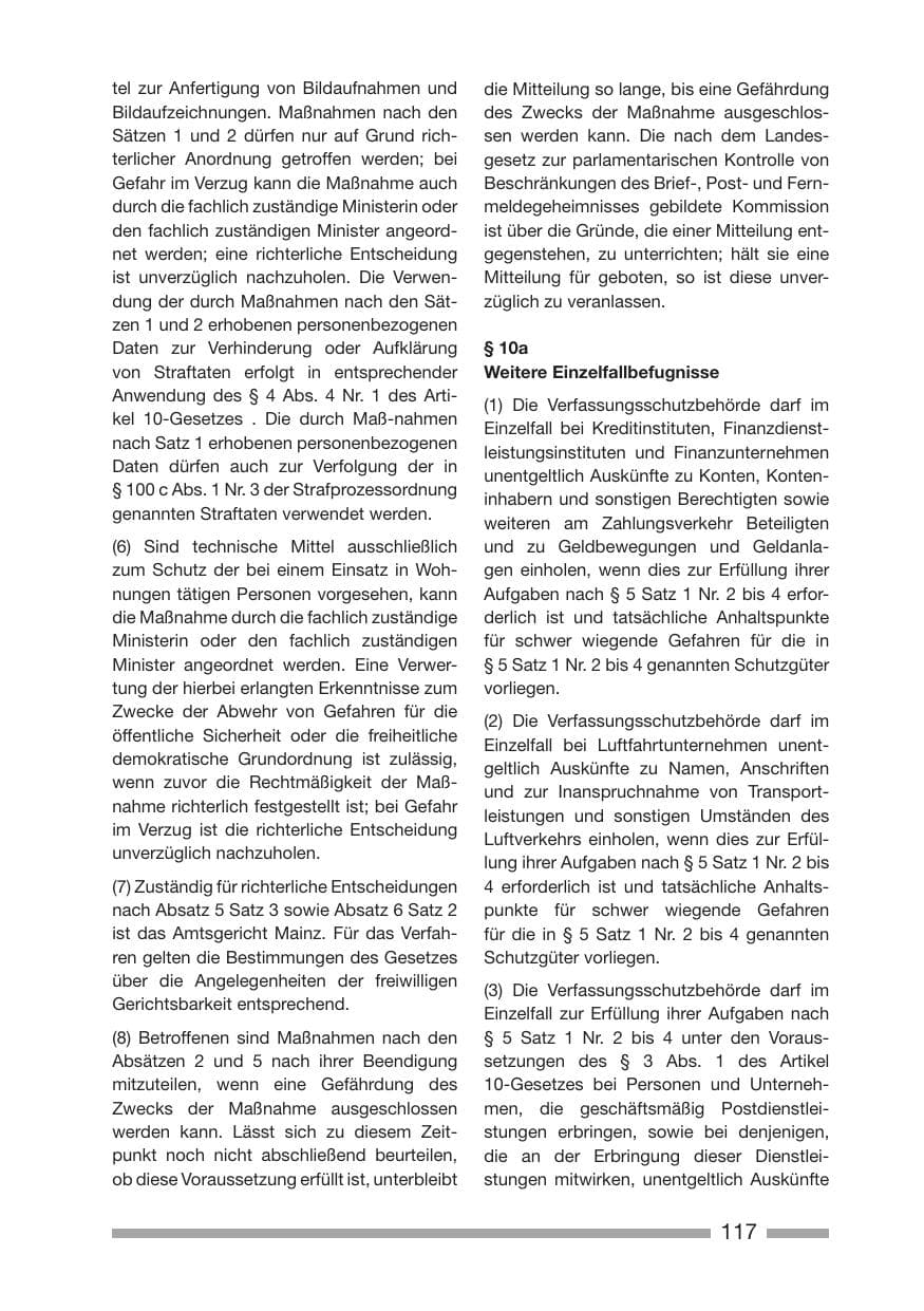Seite 117 des Verfassungsschutzbericht 2007 Rheinland-Pfalz