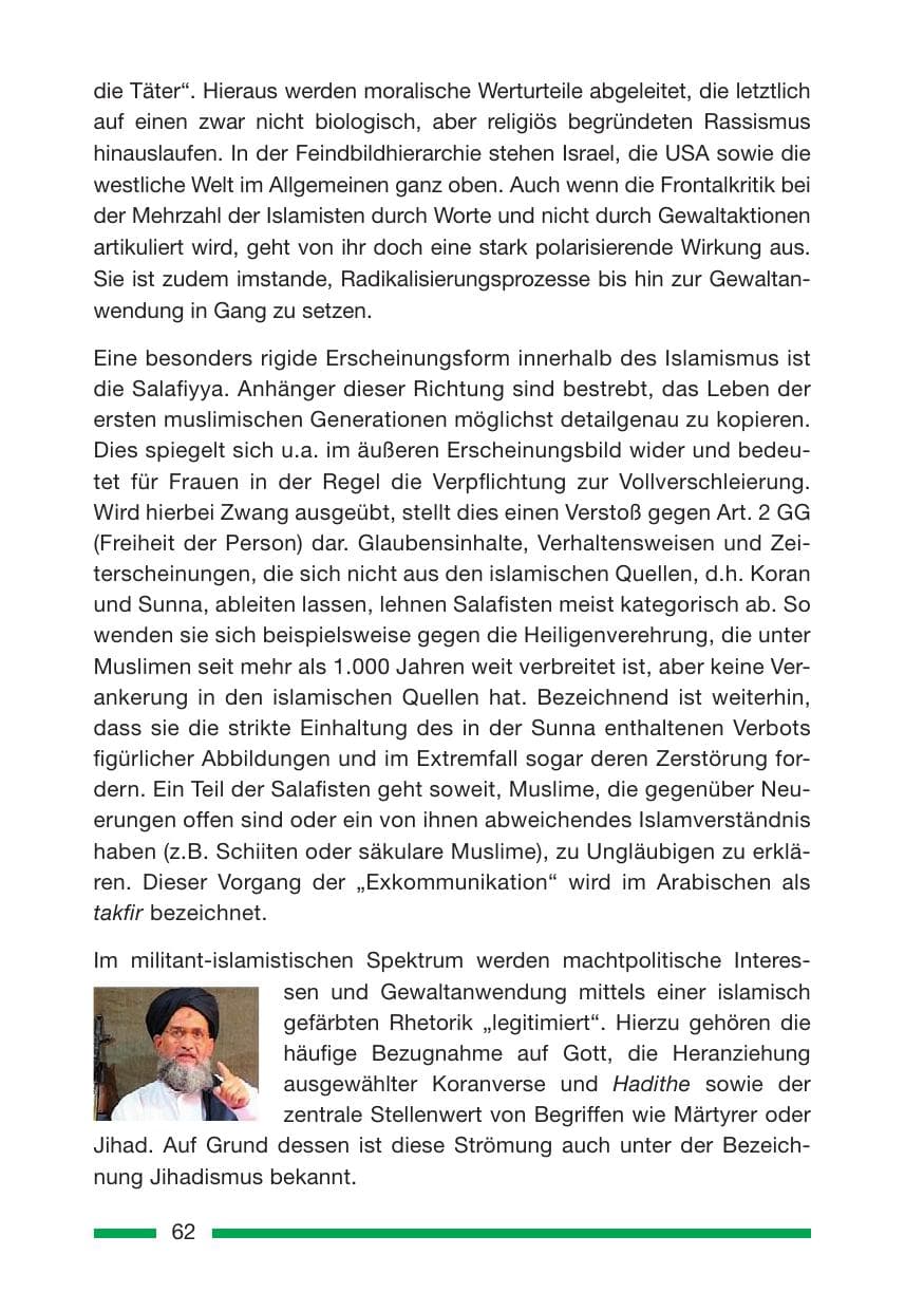 Seite 62 des Verfassungsschutzbericht 2007 Rheinland-Pfalz
