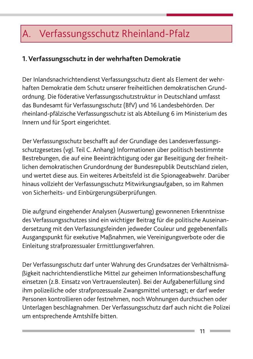 Seite 13 des Verfassungsschutzbericht 2008 Rheinland-Pfalz