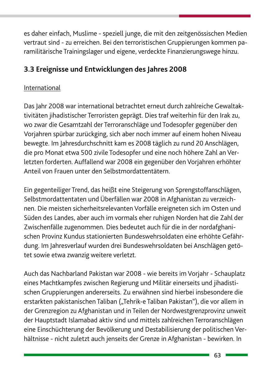 Seite 65 des Verfassungsschutzbericht 2008 Rheinland-Pfalz