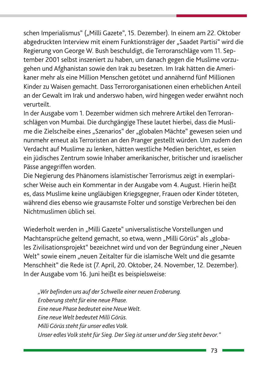 Seite 75 des Verfassungsschutzbericht 2008 Rheinland-Pfalz
